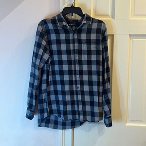 Gray plaid shirt
